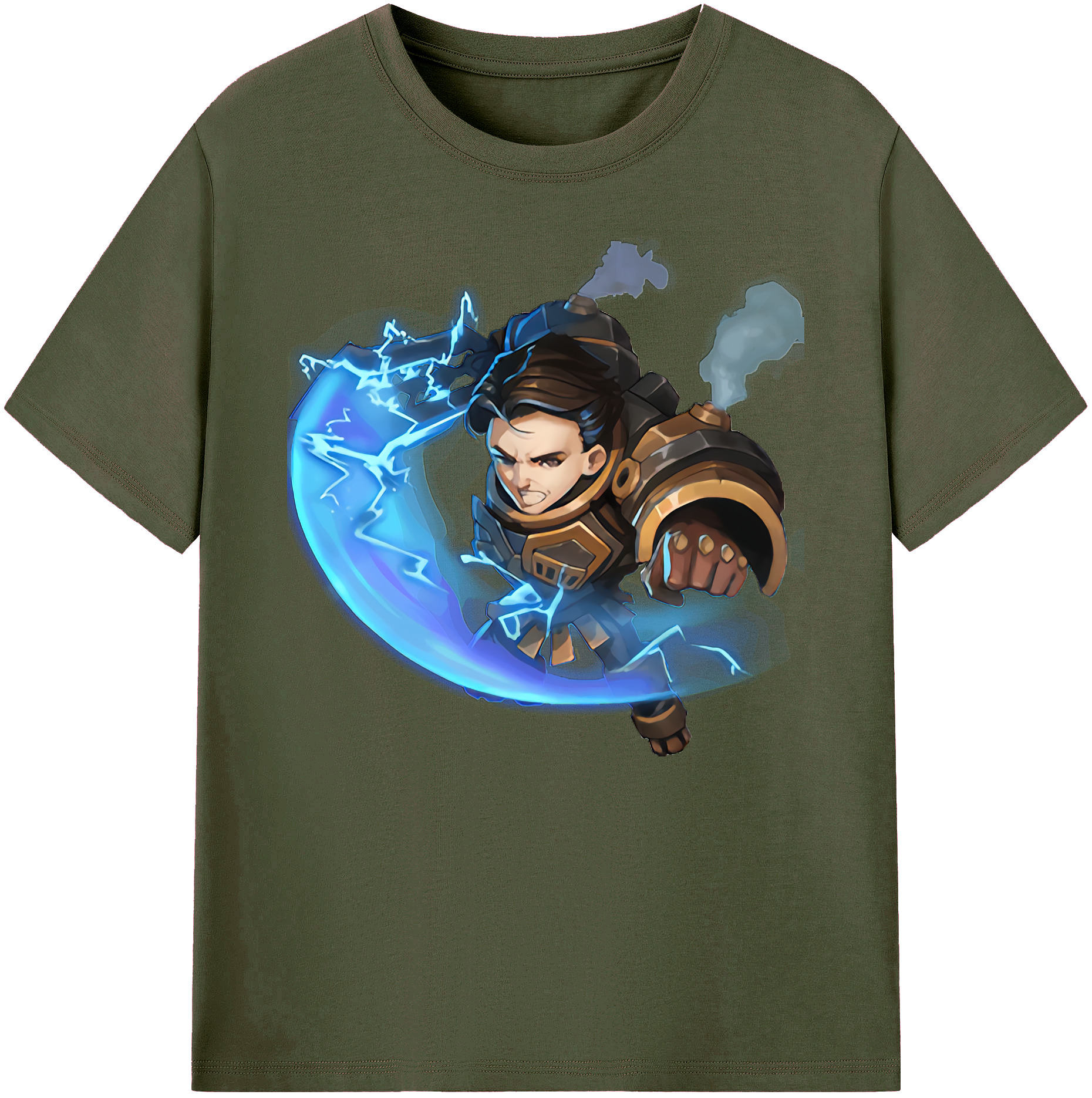 リーグ・オブ・レジェンド League of Legends LOL 綿100％ メンズ半袖Tシャツ｜肌触りやわらか＆通気性
